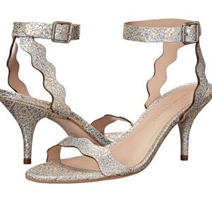 Loeffler Randall Glittering Silver Sandals
